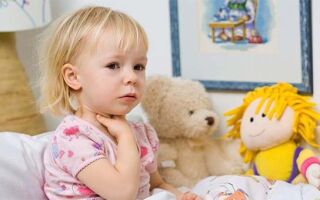 Как снять отек горла у ребенка, первая помощь, симптомы и лечение