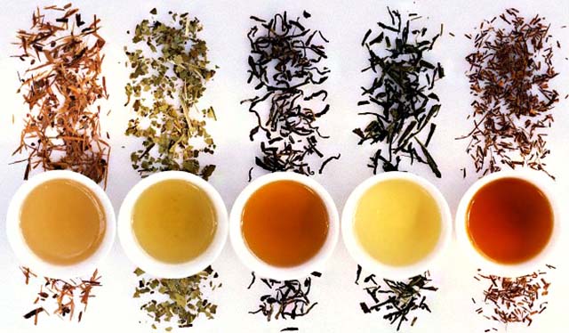 Различные виды чая